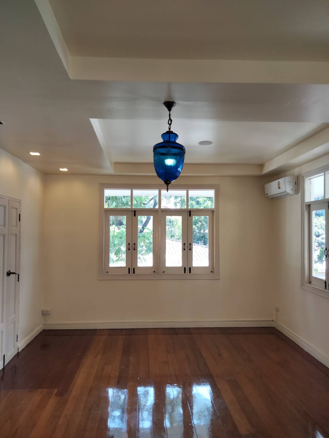 💢โคมไฟแก้ว หยดน้ำ สีฟ้า ย้อนยุค คลาสสิค 👉แต่งบ้าน​ แต่งร้าน​ - Image 4