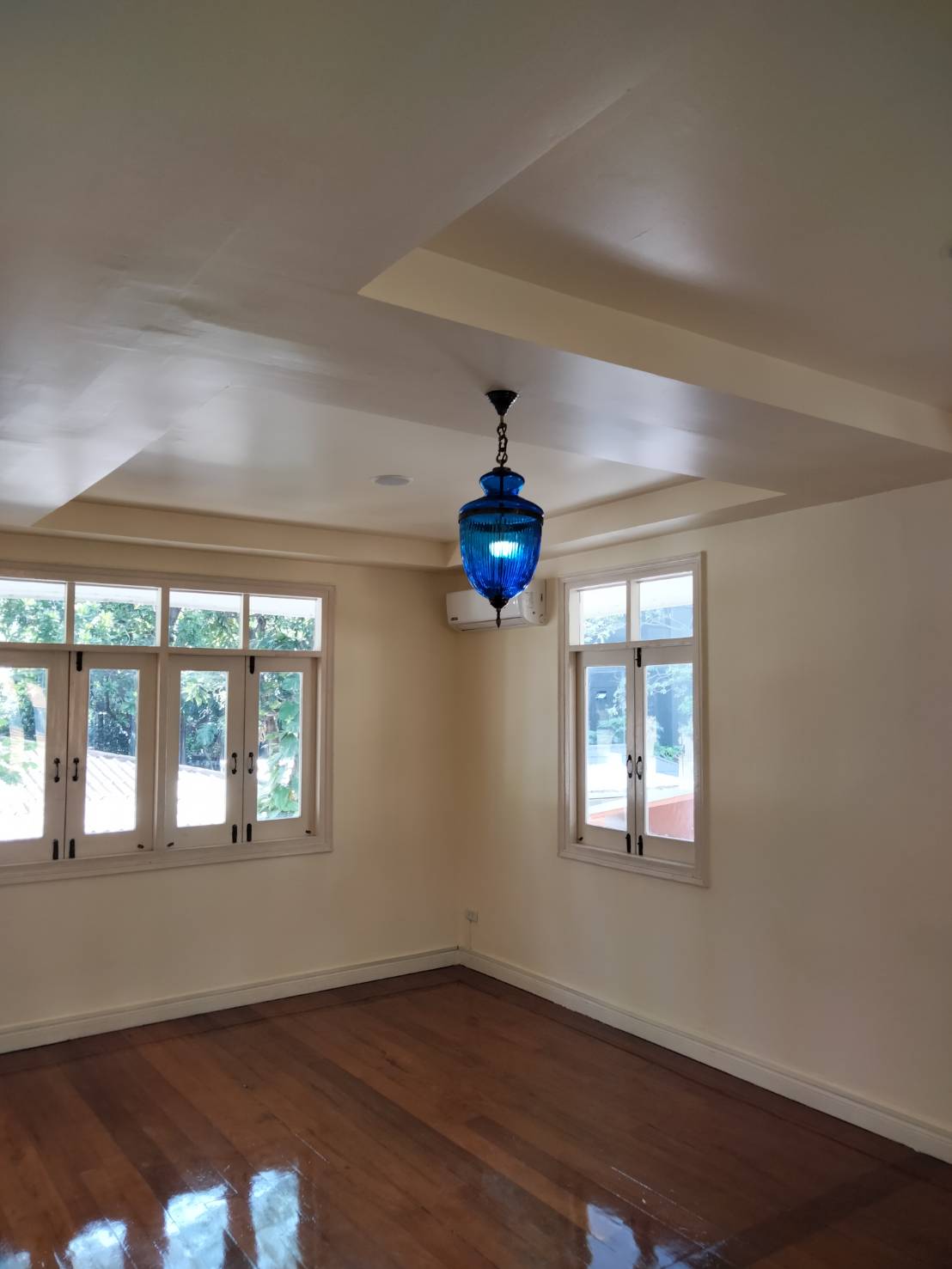 💢โคมไฟแก้ว หยดน้ำ สีฟ้า ย้อนยุค คลาสสิค 👉แต่งบ้าน​ แต่งร้าน​ - Image 3