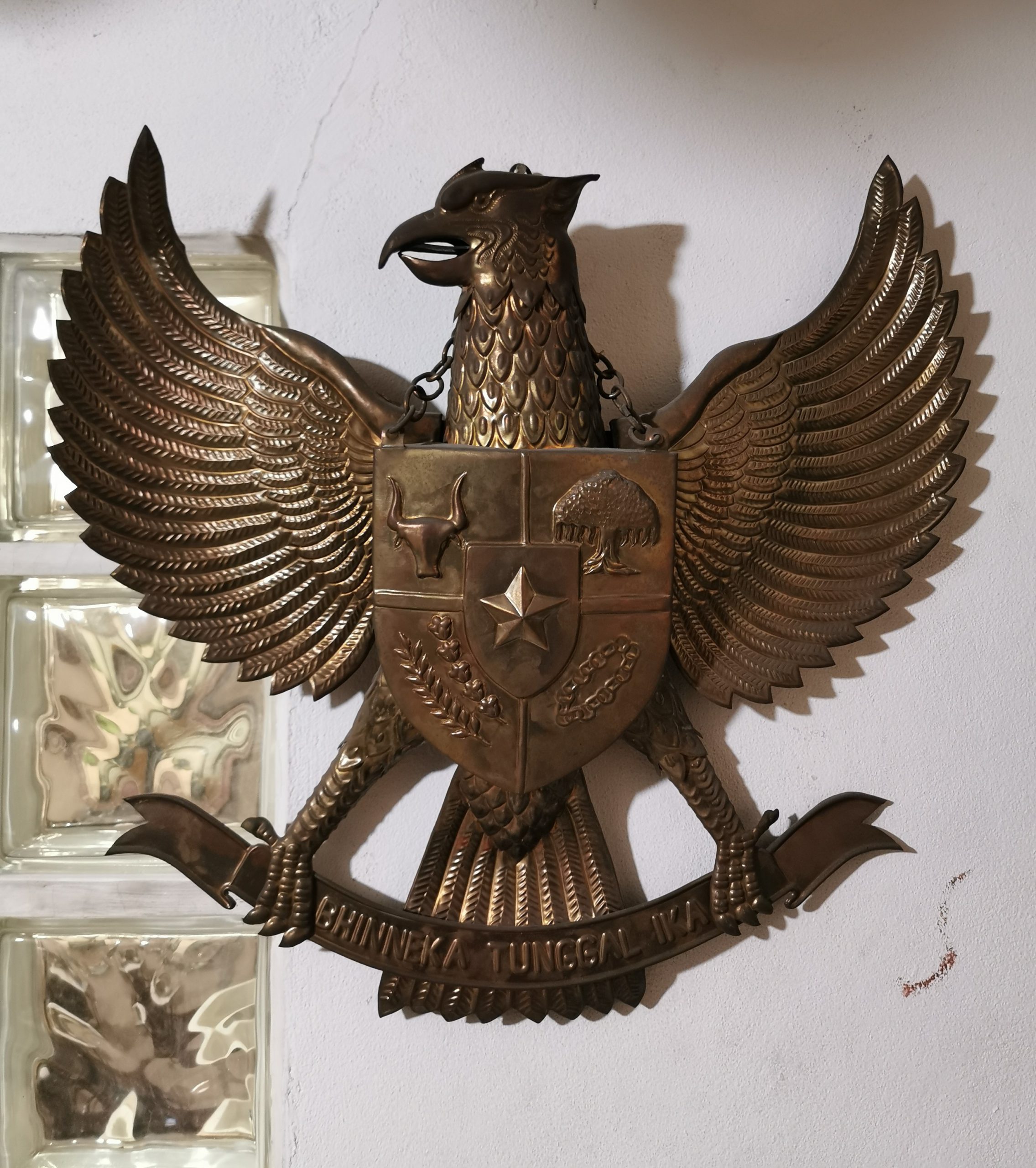 การูด้าทองเหลืองโบราณ งดงาม คลาสสิค หายากมาก ขนาด 60x55cm