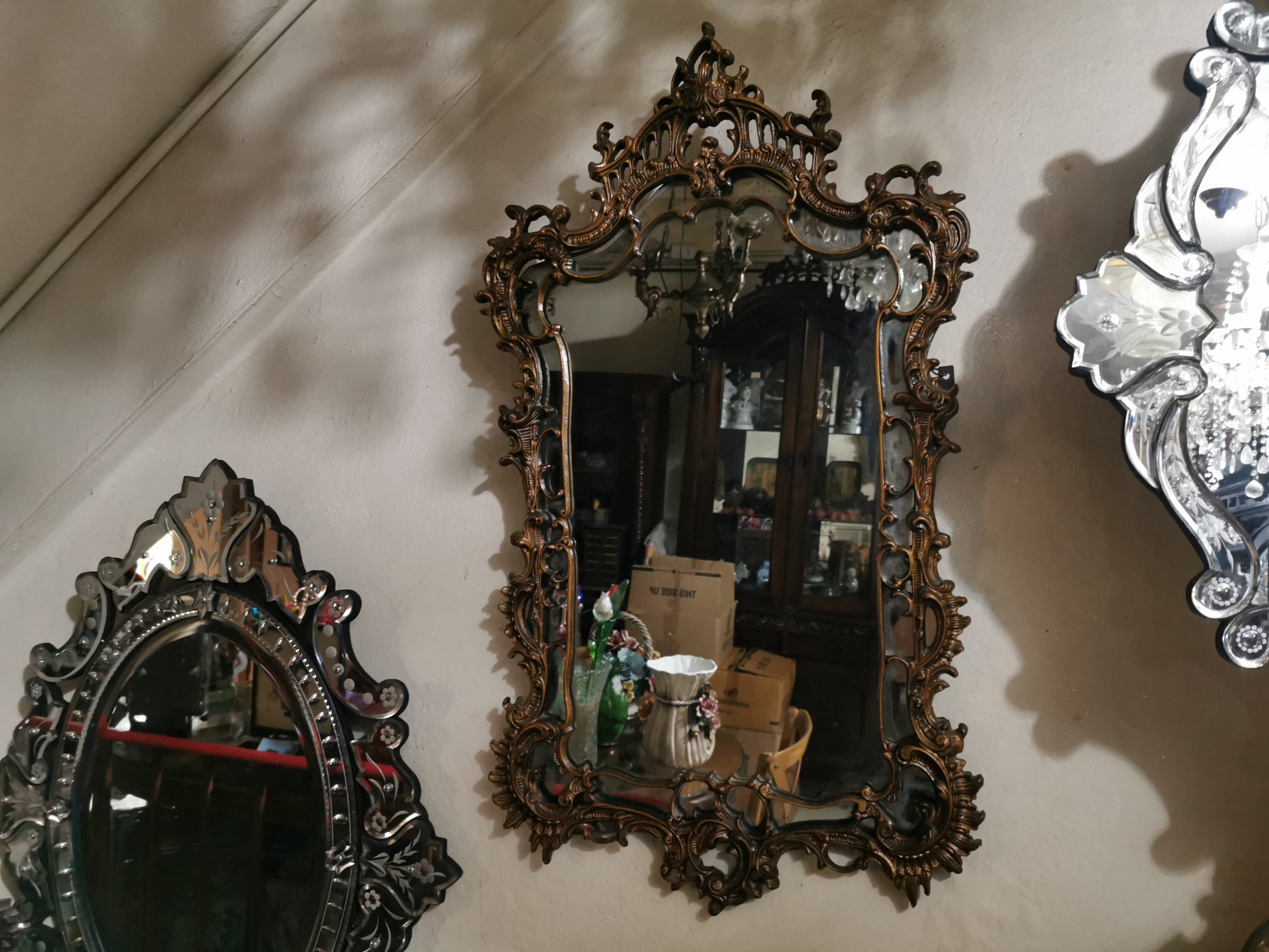 กระจกเวเนเชี่ยน  กระจกโบราณ ขนาดใหญ่  งดงาม คลาสสิค  แต่งบ้านแต่งร้าน ให้มีคุณค่า - Image 17