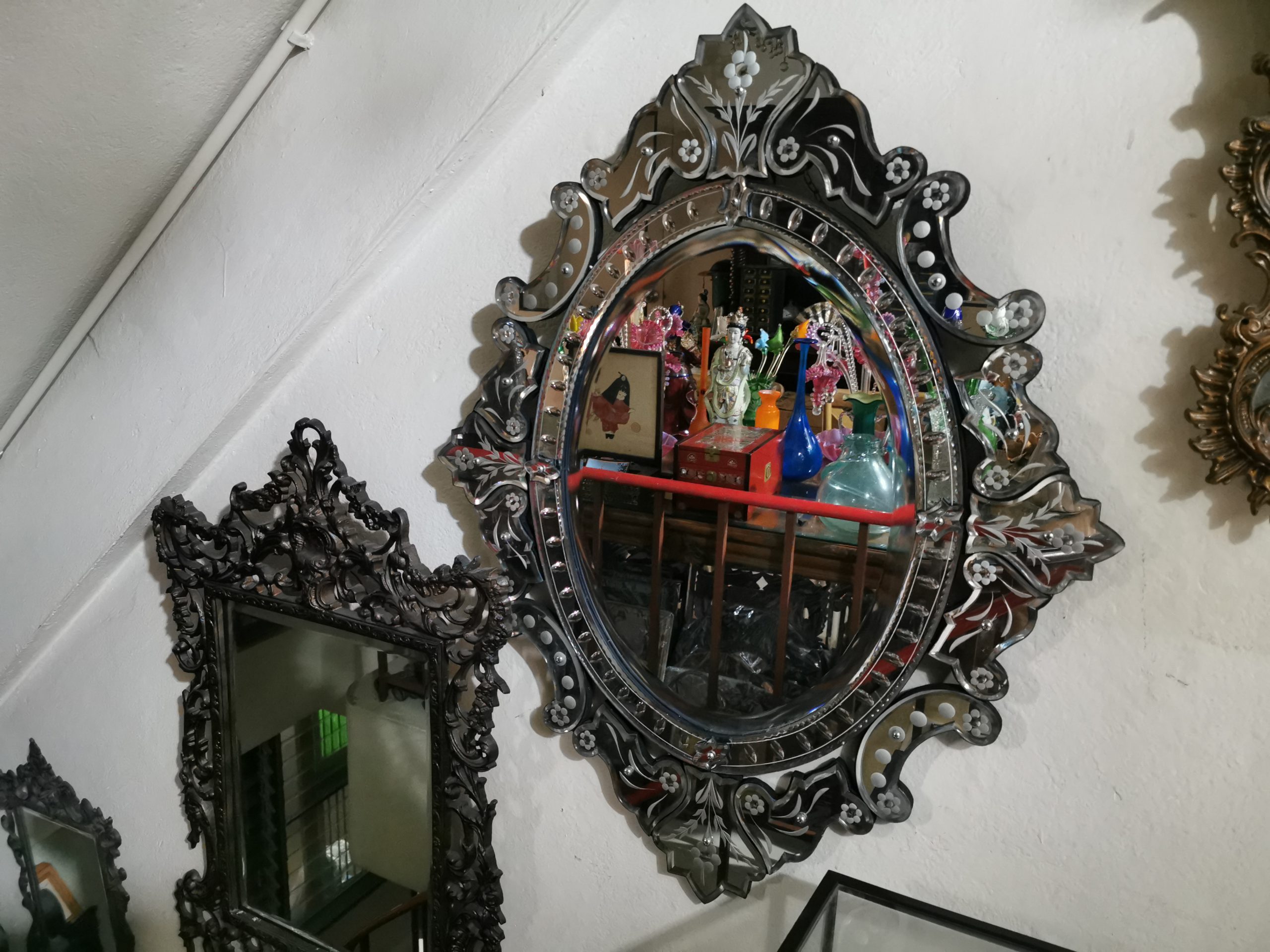 กระจกเวเนเชี่ยน  กระจกโบราณ ขนาดใหญ่  งดงาม คลาสสิค  แต่งบ้านแต่งร้าน ให้มีคุณค่า - Image 20