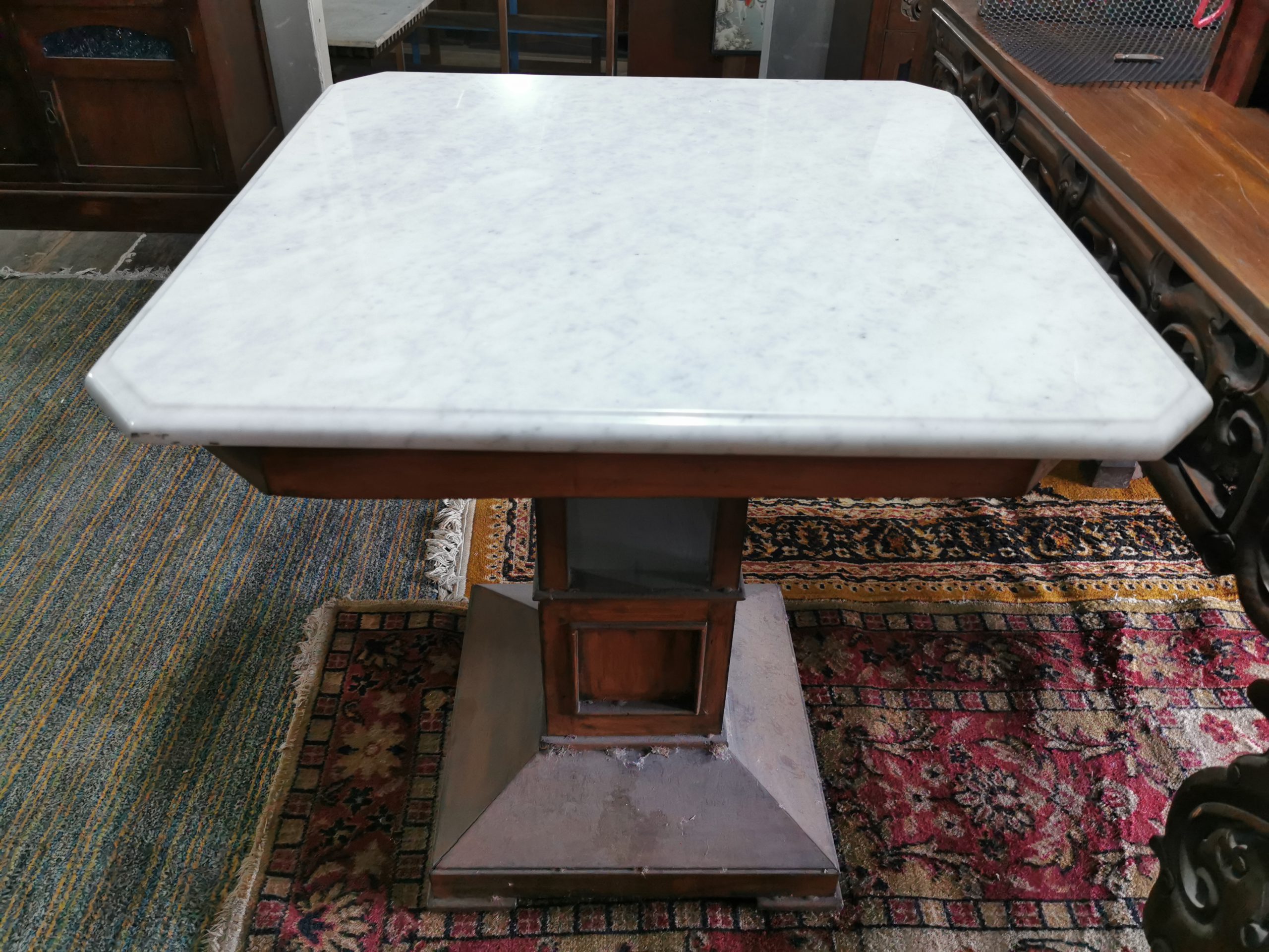 โต๊ะหินอ่อน 80cm โต๊ะหินอ่อนอิตาลี่ นำเข้าจากต่างประเทศ งดงาม สุดคลาสสิค หายาก