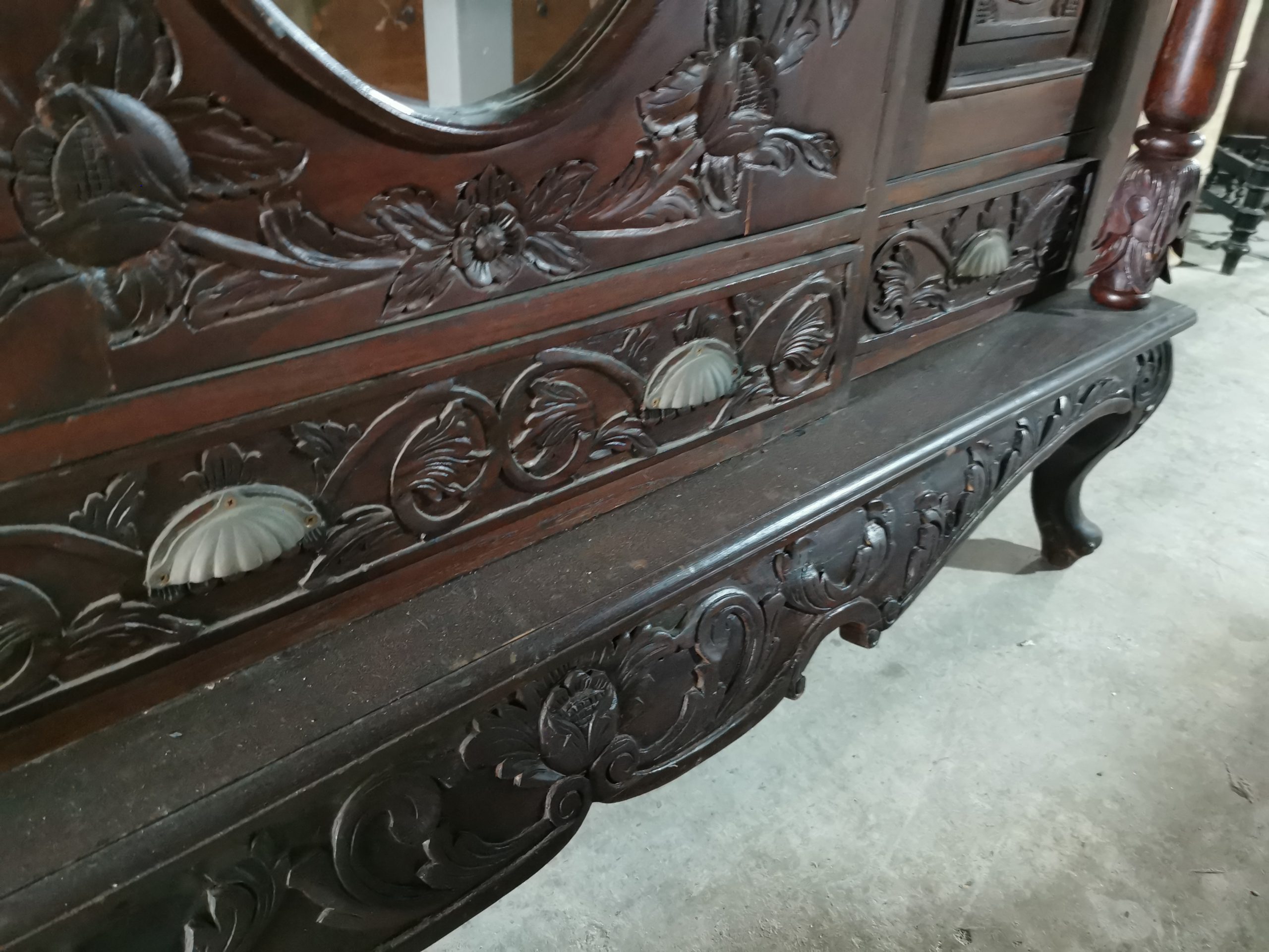 ⚜️ตู้โบราณ ตู้โชว์โบราณ ตู้ไม้โบราณ ตู้โชว์ไม้โบราณ งดงาม คลาสสิค แต่งบ้าน แต่งร้าน ให้มีคุณค่า - Image 11