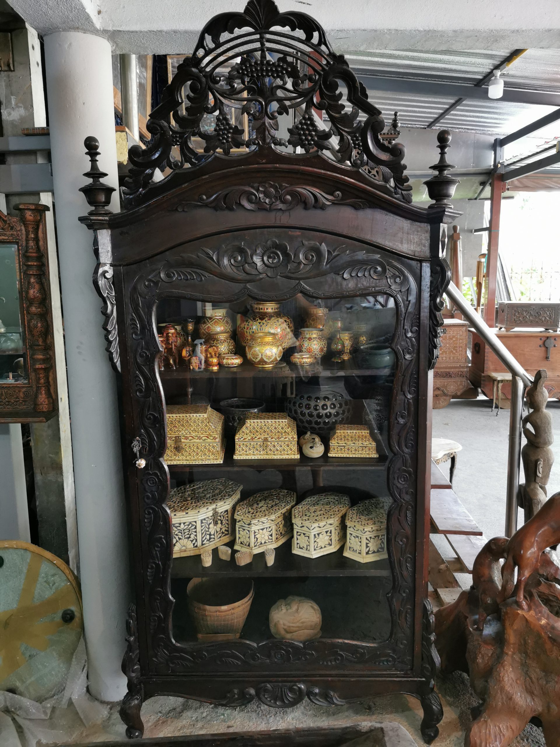 ⚜️ตู้โบราณ ตู้โชว์โบราณ ตู้ไม้โบราณ ตู้โชว์ไม้โบราณ งดงาม คลาสสิค แต่งบ้าน แต่งร้าน ให้มีคุณค่า