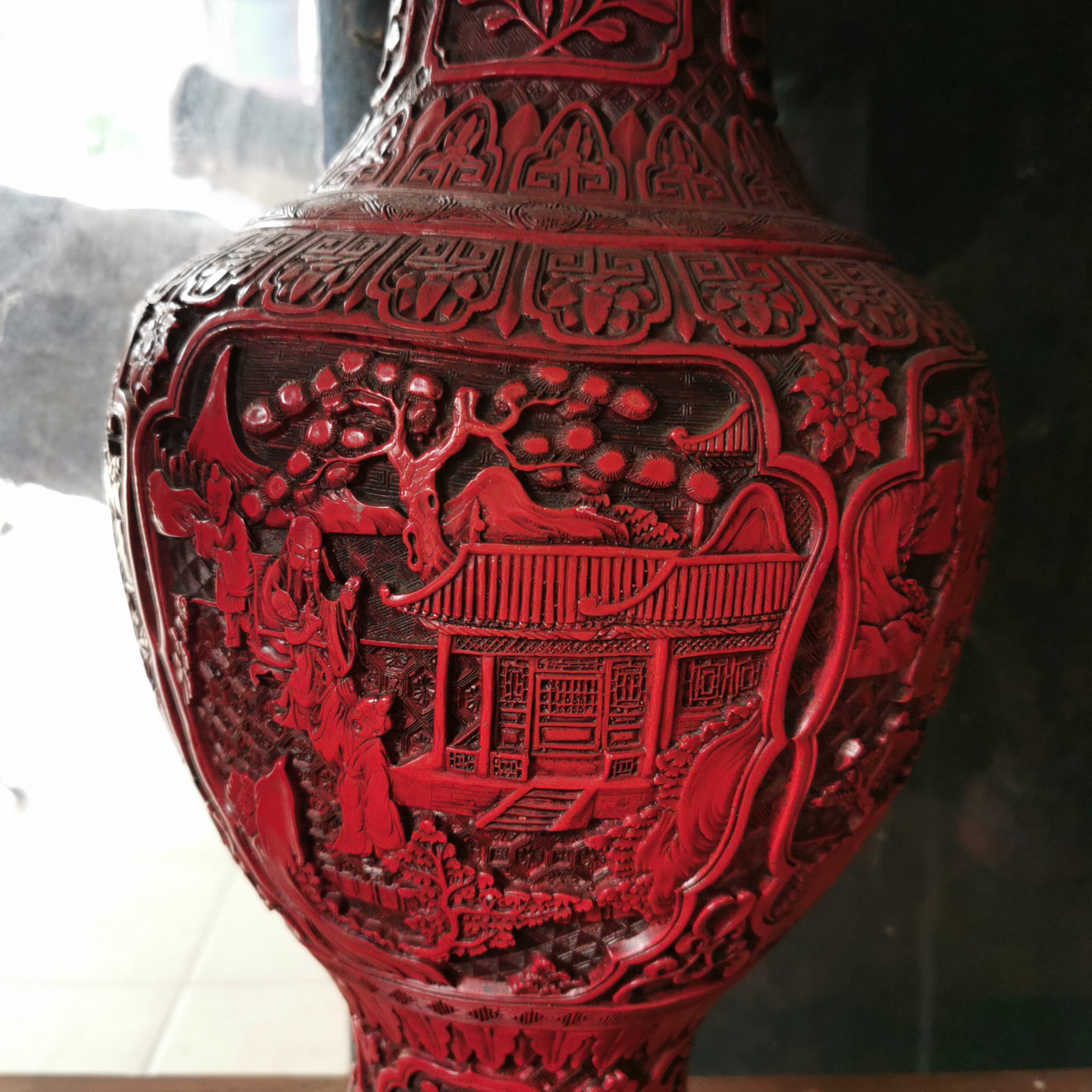 แจกันโบราณ แจกันย้อนยุค งดงาม คลาสสิค หายากมาก ขนาด 45x25cm - Image 5