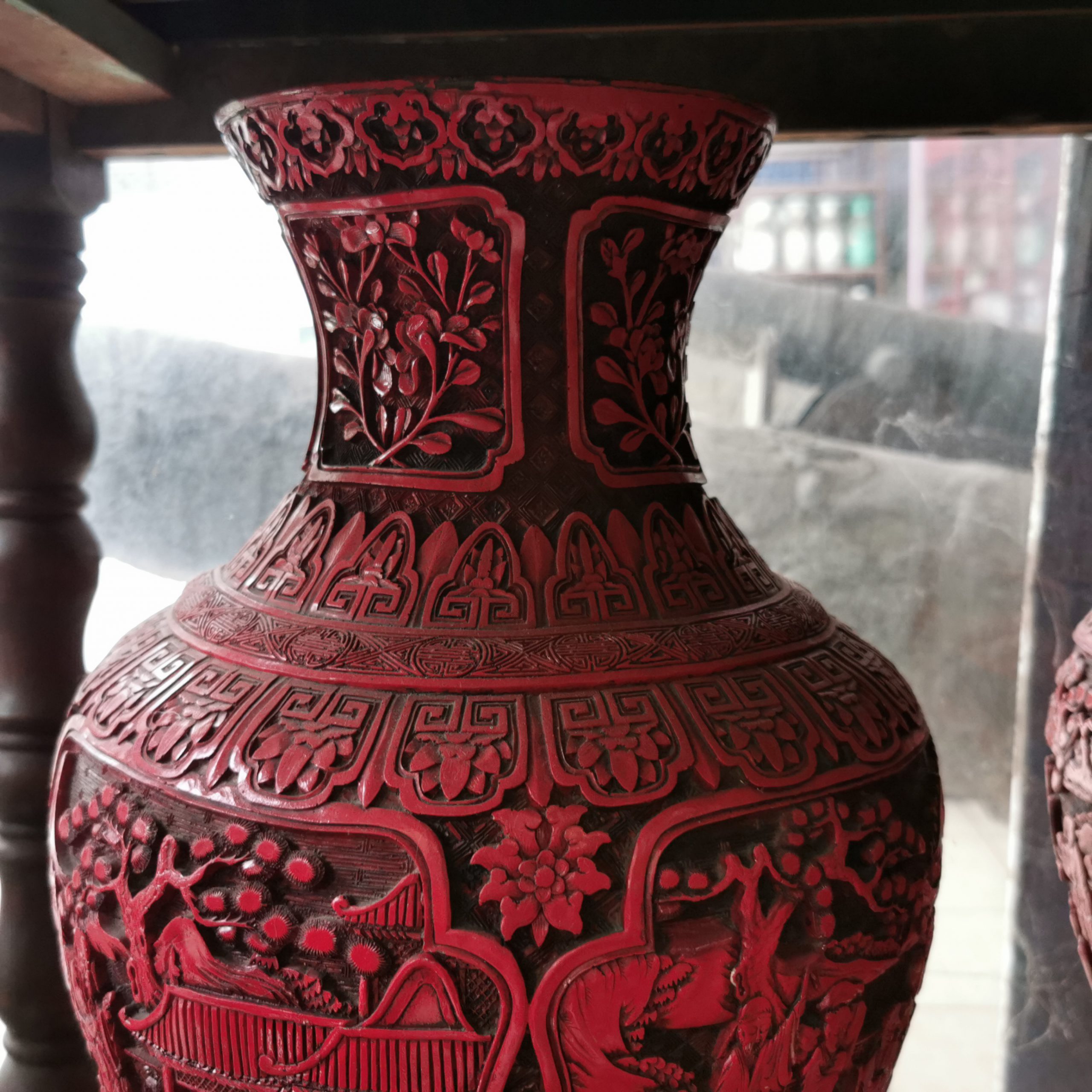 แจกันโบราณ แจกันย้อนยุค งดงาม คลาสสิค หายากมาก ขนาด 45x25cm - Image 3