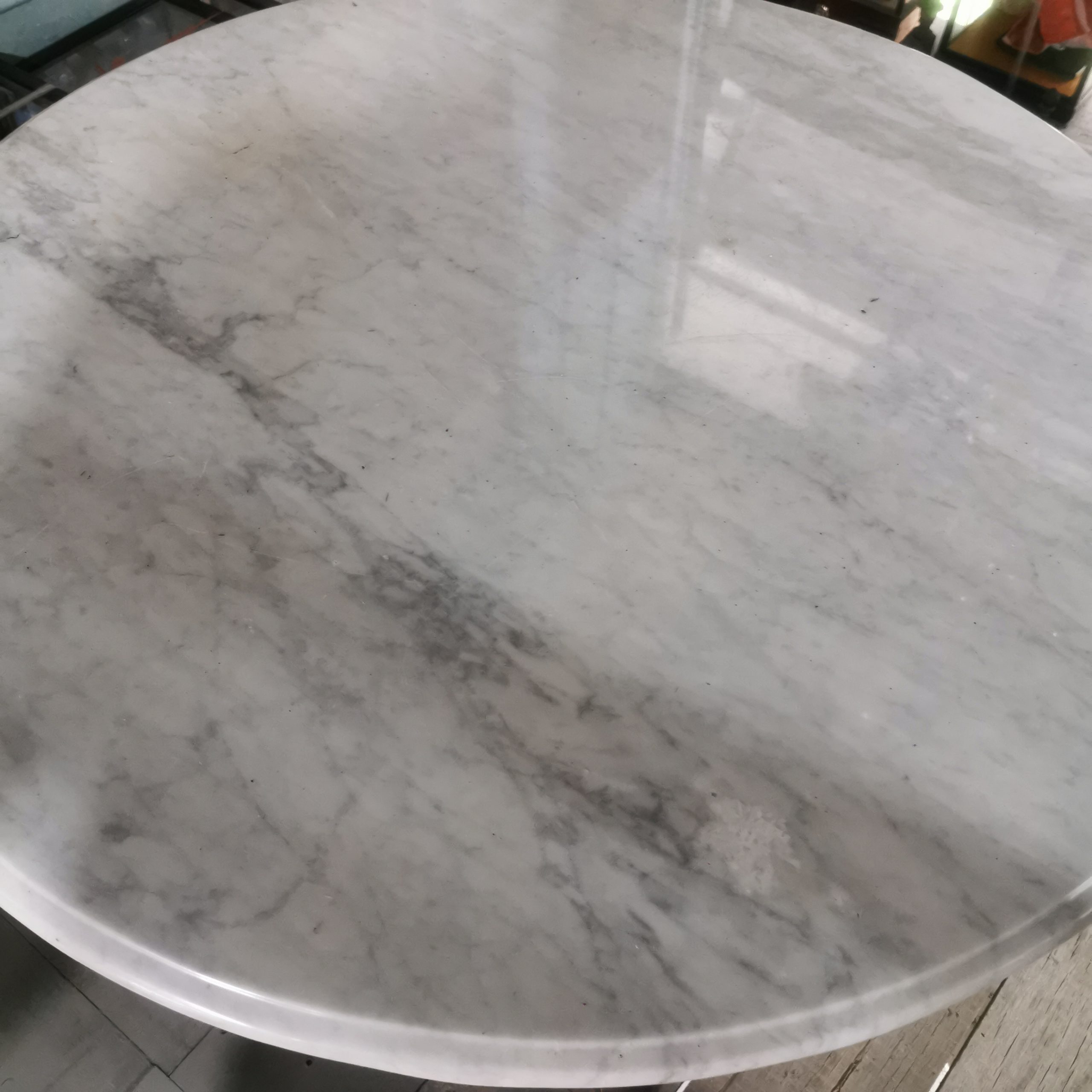โต๊ะหินอ่อน 100cm โต๊ะหินอ่อนอิตาลี่ นำเข้าจากต่างประเทศ งดงาม สุดคลาสสิค หายาก - Image 4