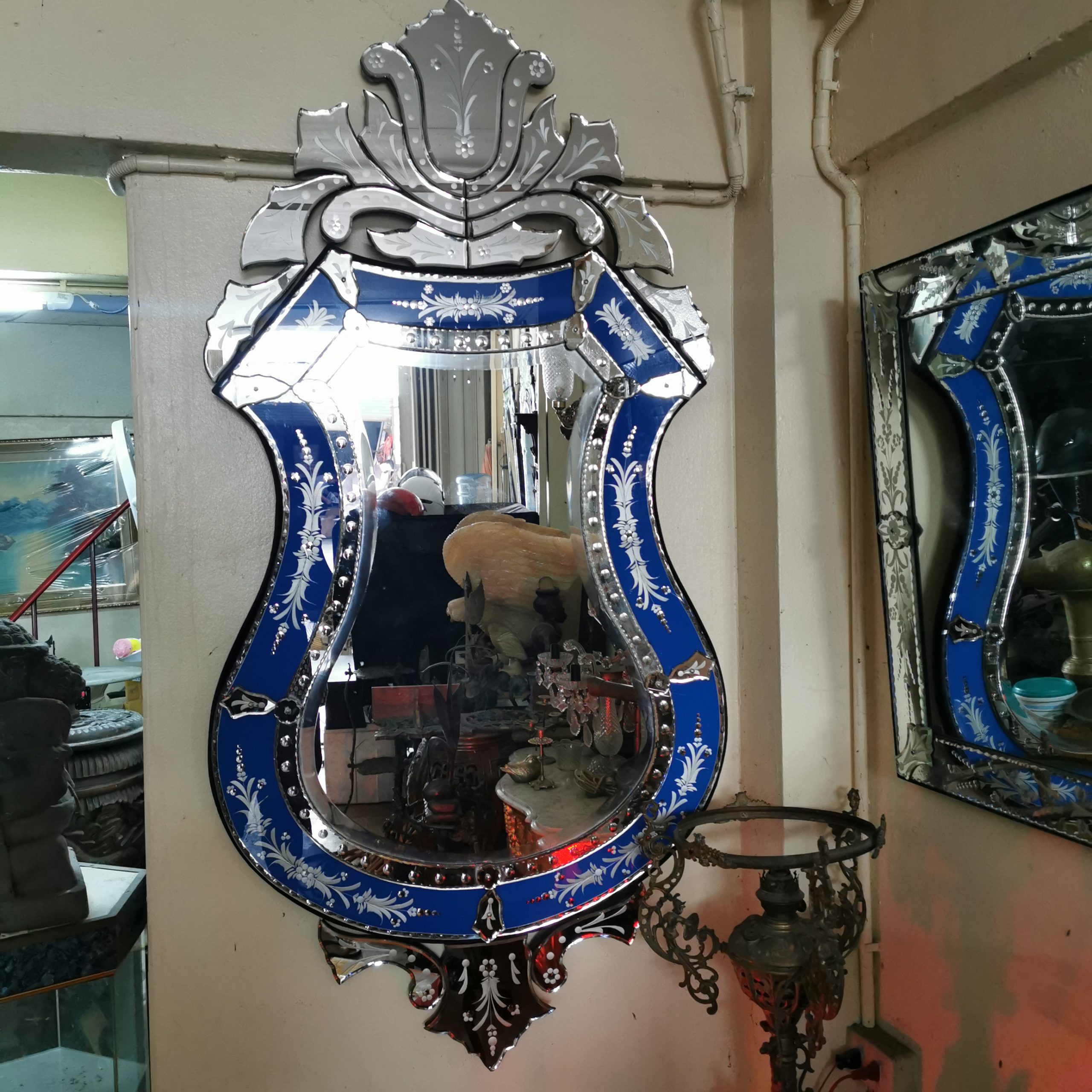 กระจกเวเนเชี่ยน  กระจกโบราณ ขนาดใหญ่  งดงาม คลาสสิค  แต่งบ้านแต่งร้าน ให้มีคุณค่า - Image 37