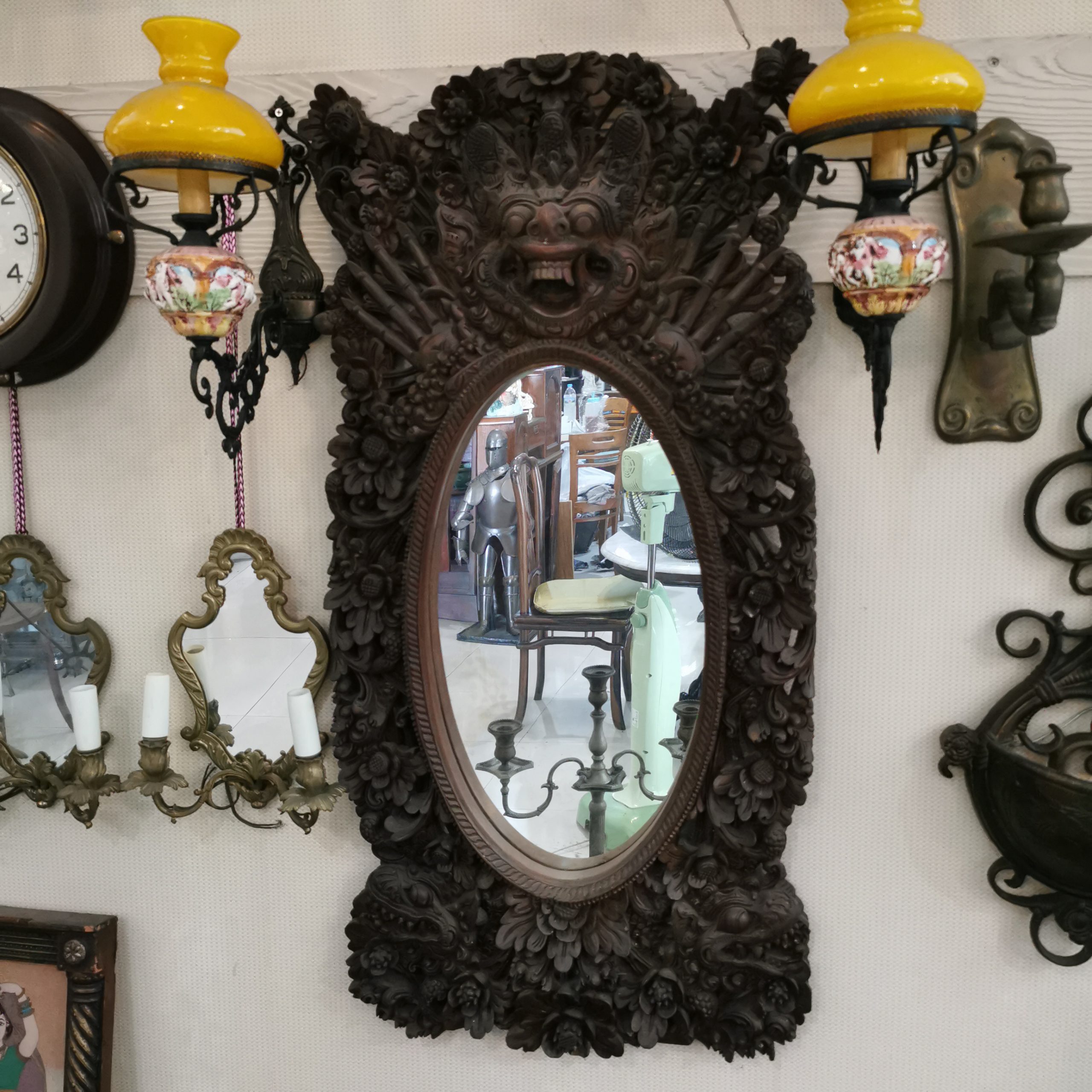 กระจกเวเนเชี่ยน  กระจกโบราณ ขนาดใหญ่  งดงาม คลาสสิค  แต่งบ้านแต่งร้าน ให้มีคุณค่า - Image 38