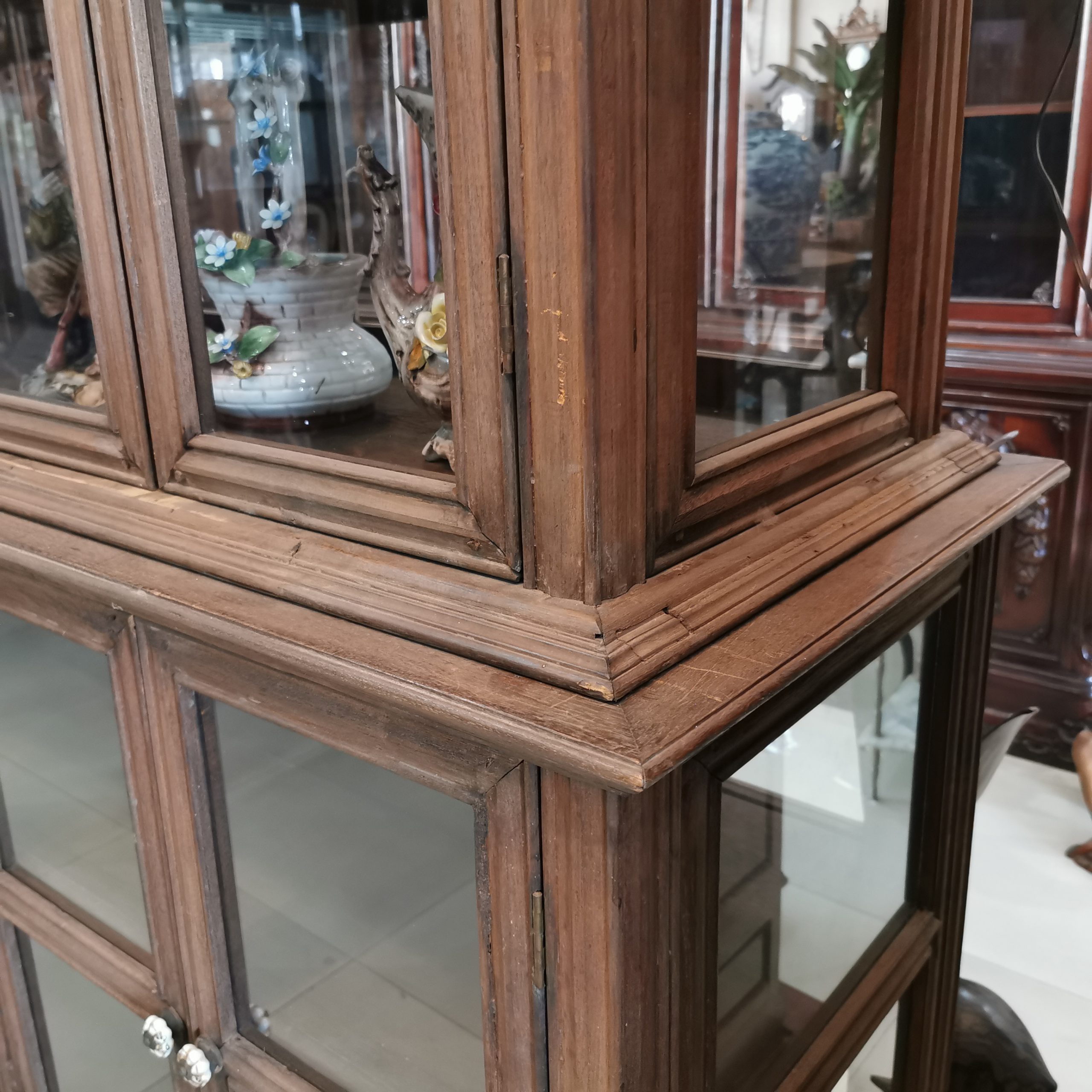 ⚜️ตู้โบราณ ตู้โชว์โบราณ ตู้ไม้โบราณ ตู้โชว์ไม้โบราณ งดงาม คลาสสิค แต่งบ้าน แต่งร้าน ให้มีคุณค่า - Image 4