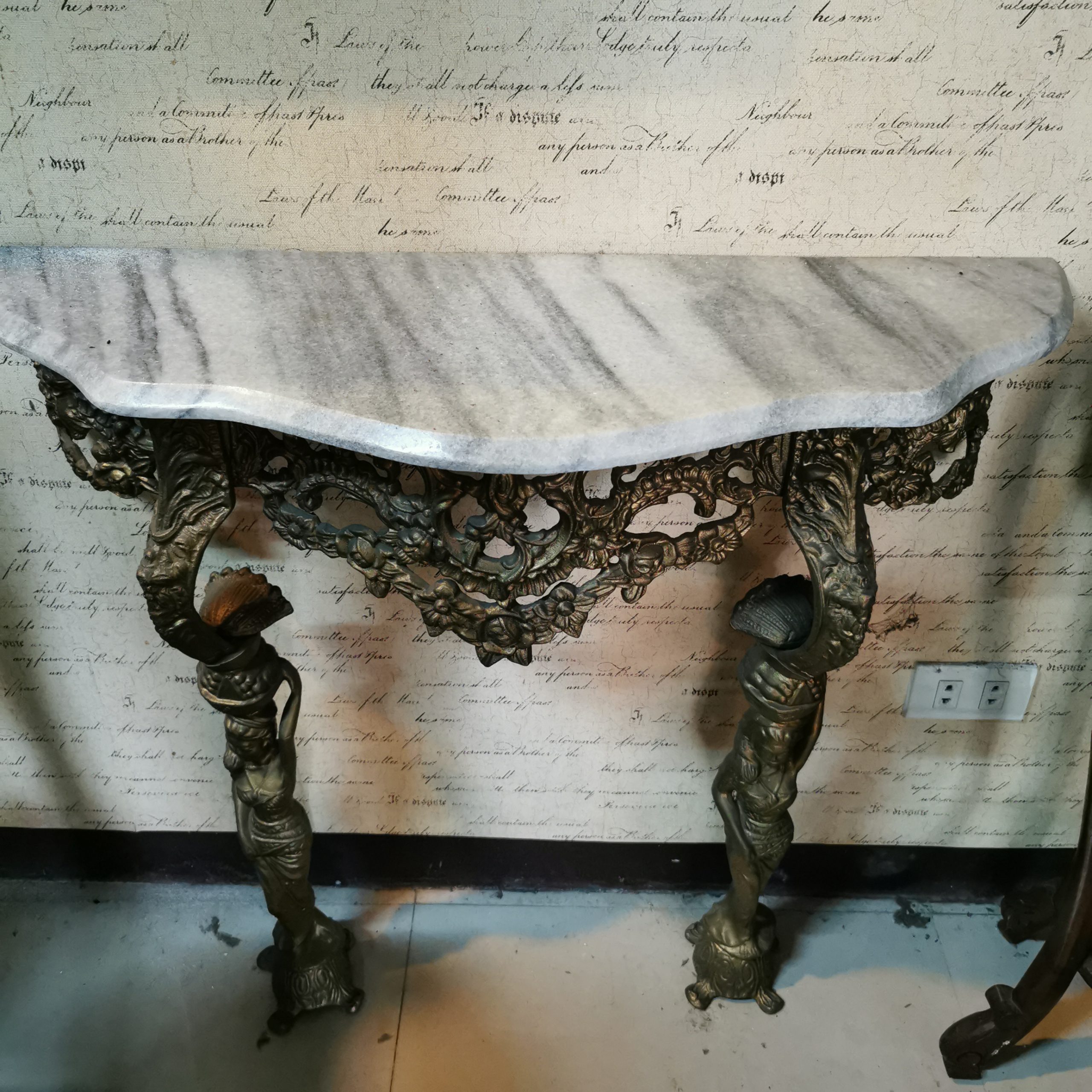  โต๊ะคอนโซลโบราณ หินอ่อน โต๊ะหินอ่อน  โต๊ะหินอ่อนโบราณ