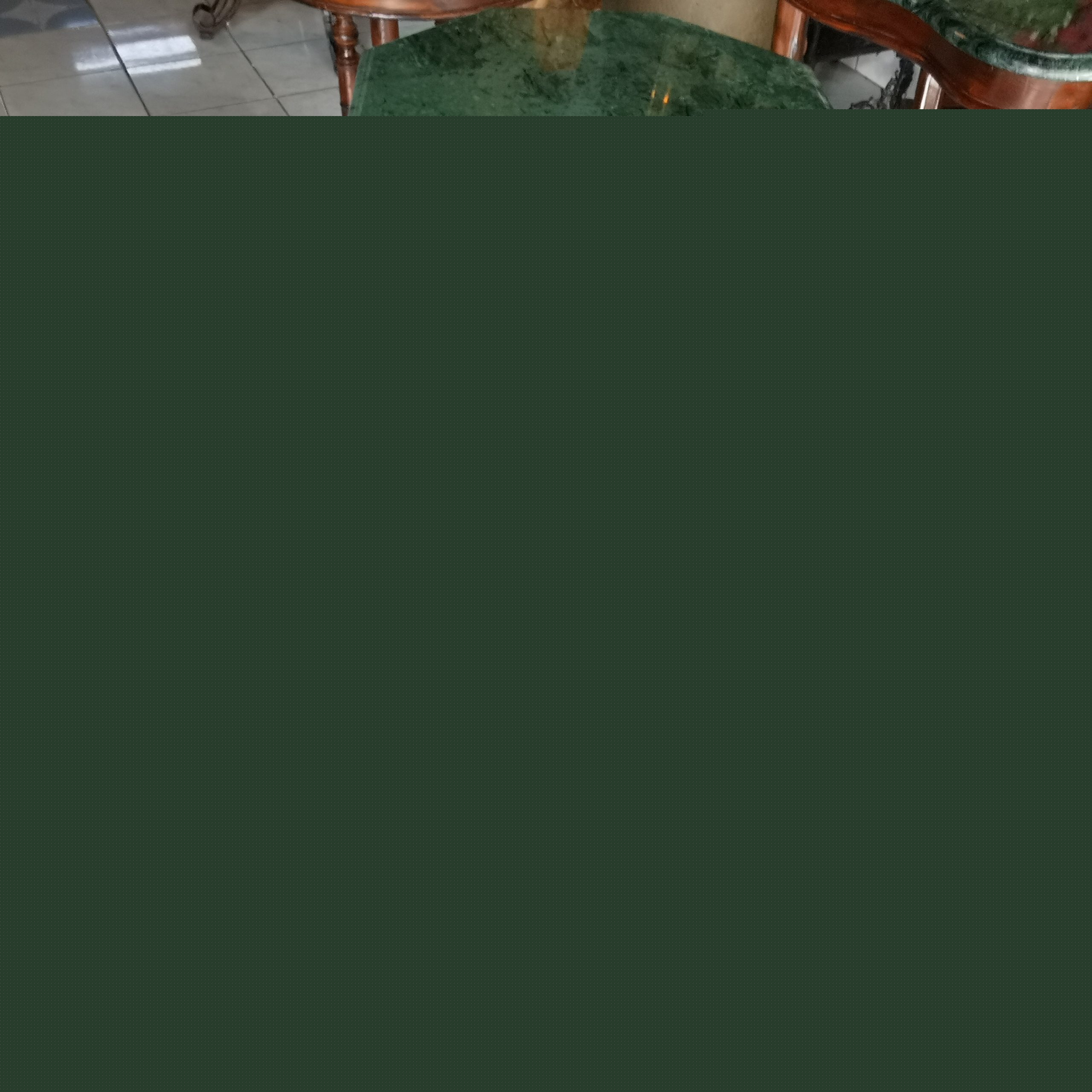 โต๊ะหินอ่อน 50cm โต๊ะหินอ่อนเขียวอิตาลี่ นำเข้าจากต่างประเทศ งดงาม สุดคลาสสิค หายาก