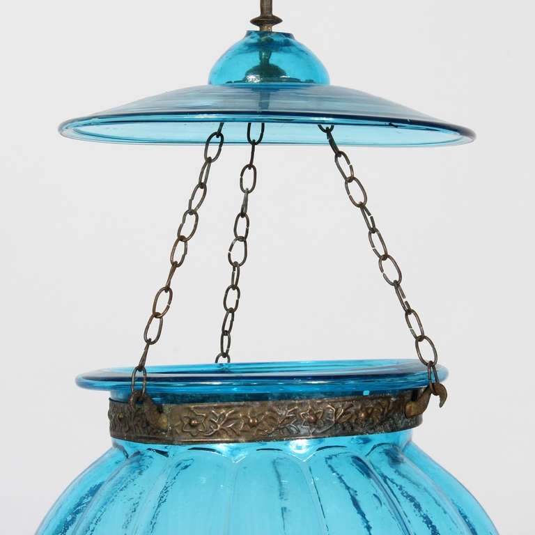 โคมไฟแก้ว ฟักทองใหญ่ โคมไฟติดเพดาน  ย้อนยุค คลาสสิค 👉แต่งบ้าน​ แต่งร้าน​ ให้สวยคลาสสิค - Image 7