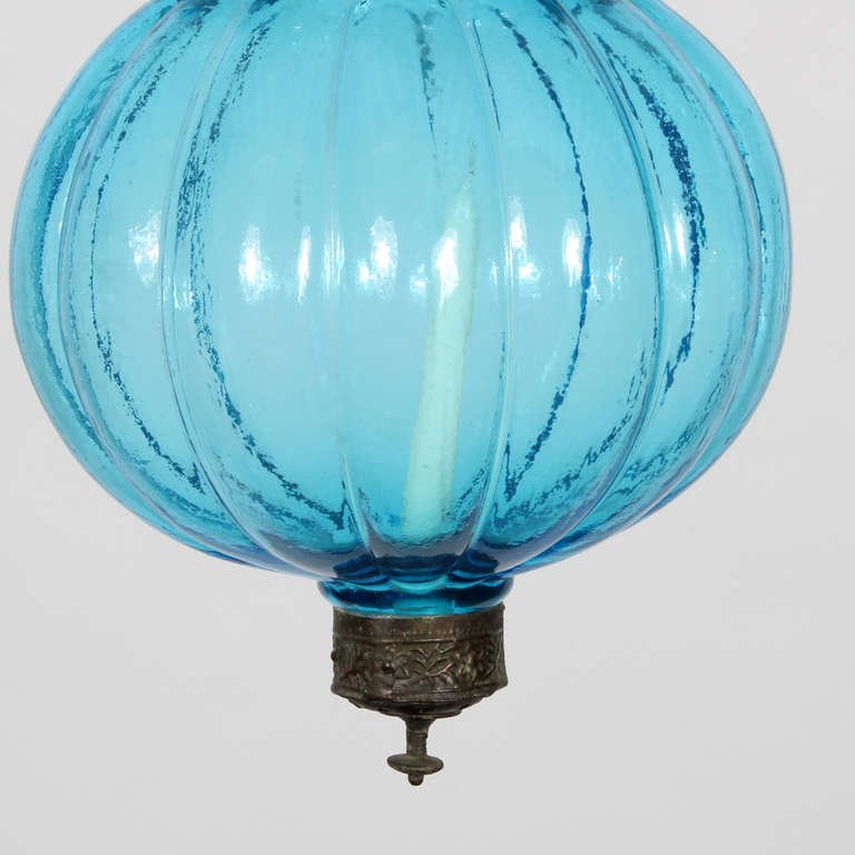 โคมไฟแก้ว ฟักทองใหญ่ โคมไฟติดเพดาน  ย้อนยุค คลาสสิค 👉แต่งบ้าน​ แต่งร้าน​ ให้สวยคลาสสิค - Image 8