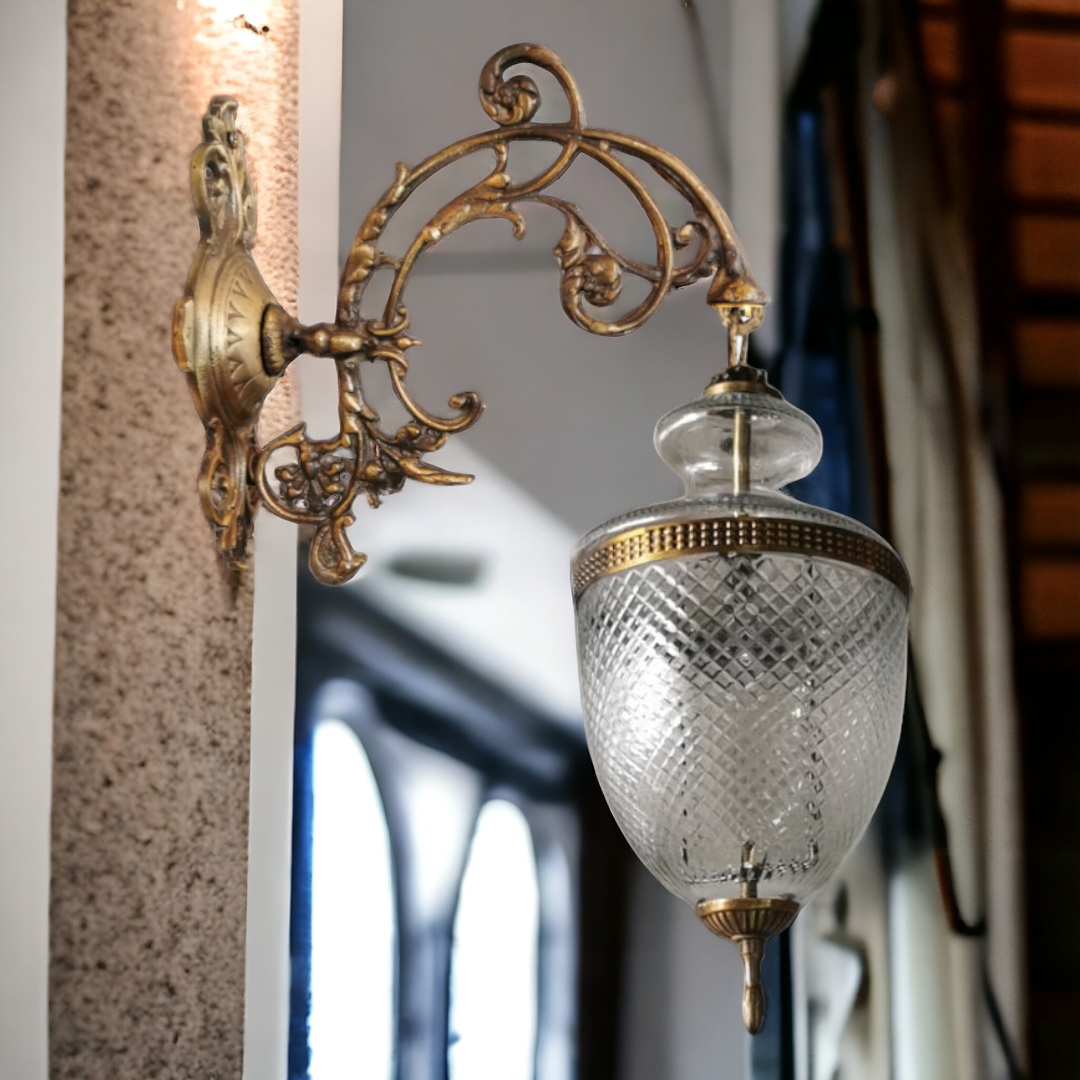 โคมไฟแก้ว หยดน้ำ ไฟกิ่ง สุดคลาสสิค หายาก แต่งบ้าน แต่งร้านให้มีคุณค่า