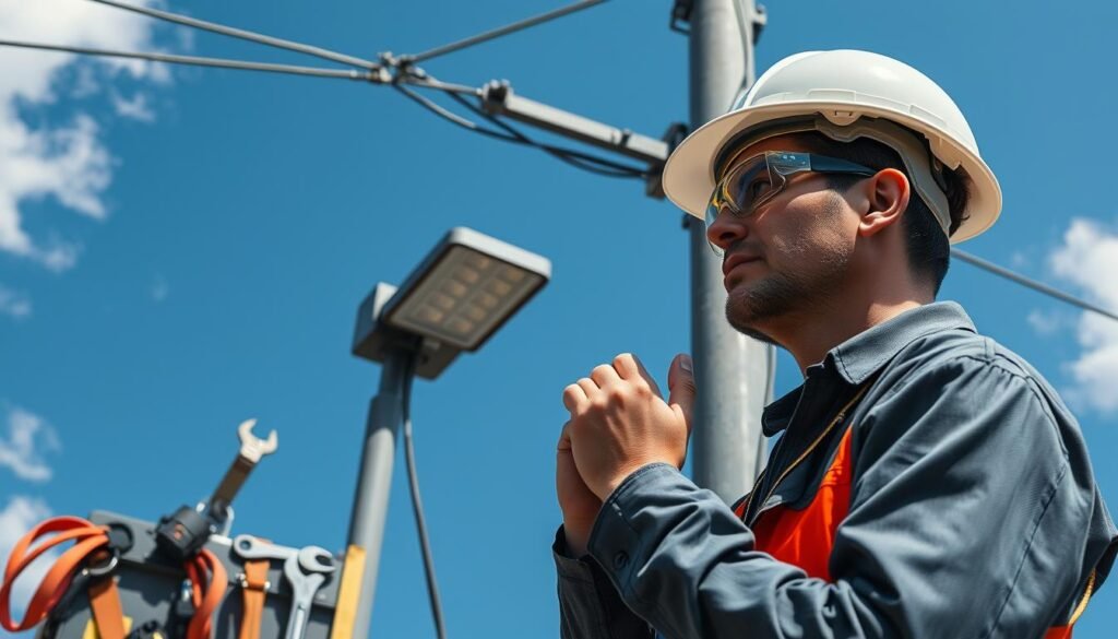 ความปลอดภัยในการติดตั้งโคมไฟวัด