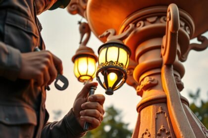 วิธีติดตั้งโคมไฟวัด