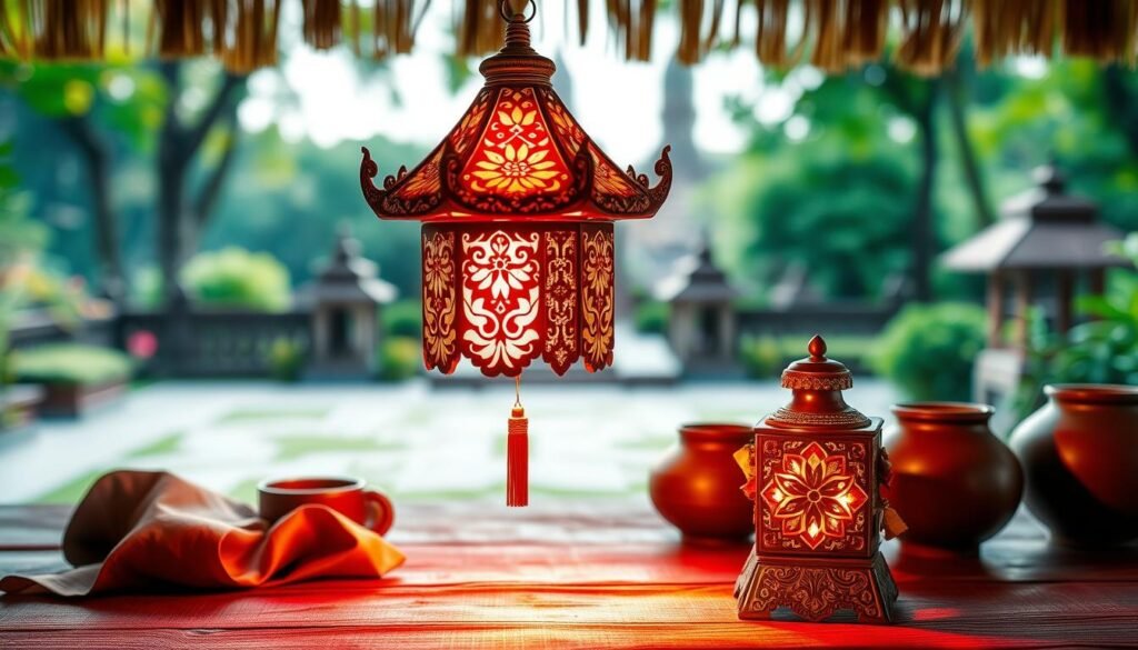 โคมไฟตกแต่งบ้าน งานศิลป์ไทยโบราณ