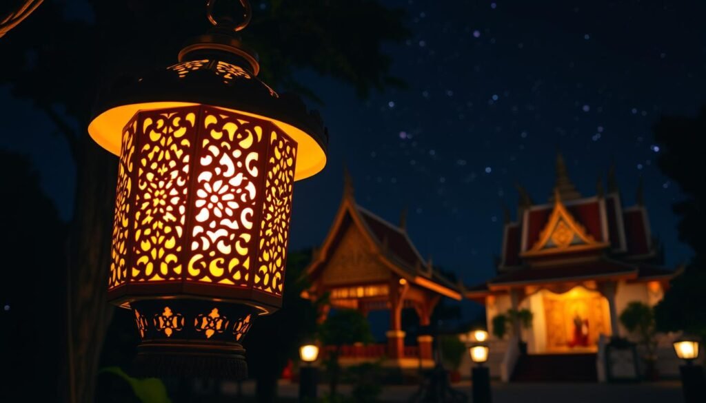 โคมไฟถวายวัด