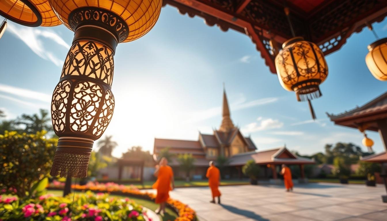 โคมไฟถวายวัด