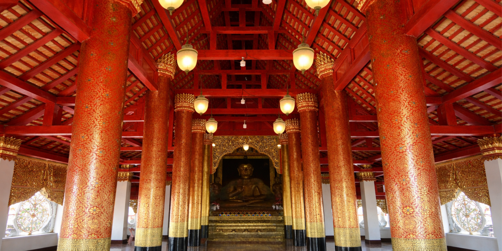 โคมไฟวัด โคมไฟถวายวัดแบบแขวน งานไทยโบราณ 