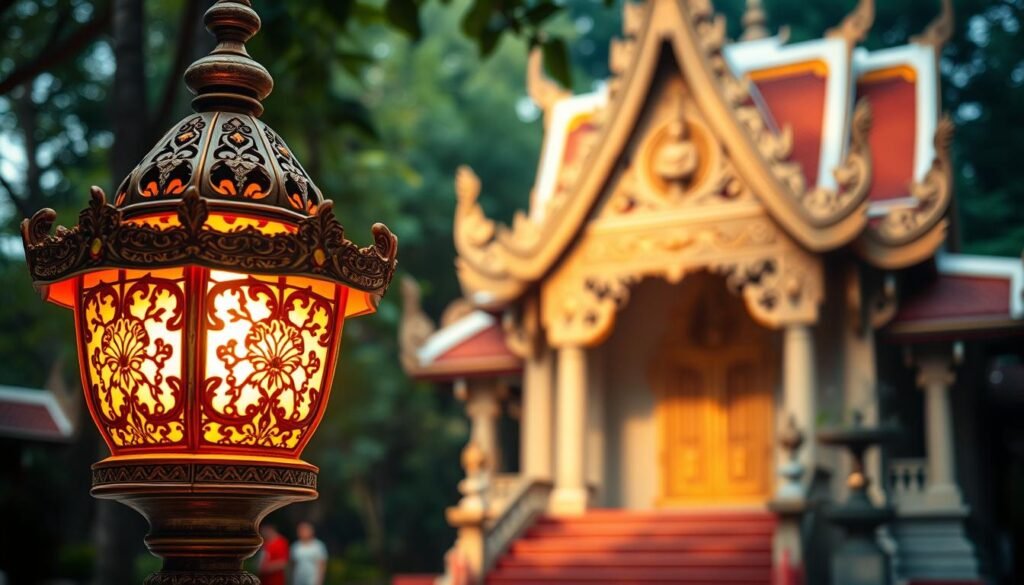 โคมไฟวัดหลวง โคมไฟประดับวัด