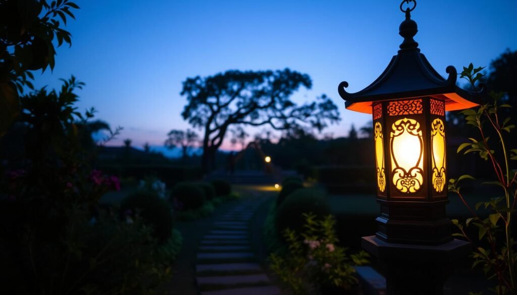 โคมไฟในสวน