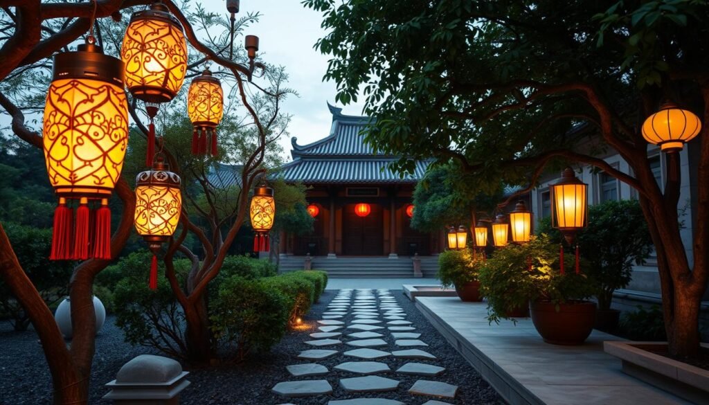 ขั้นตอนการจัดวางโคมไฟวัดตามทิศทางฮวงจุ้ย