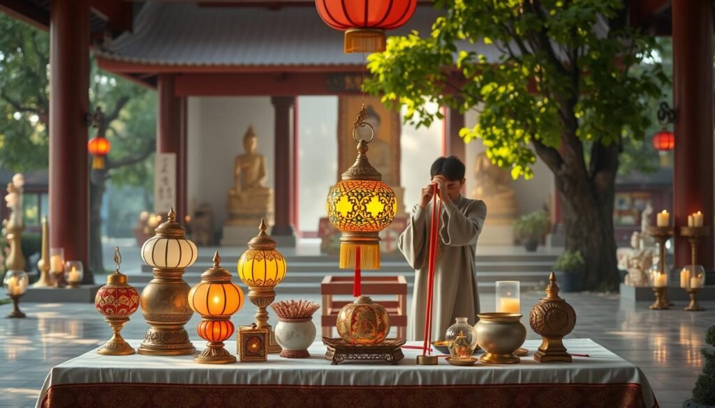 ขั้นตอนการเตรียมโคมไฟถวายสวรรค์