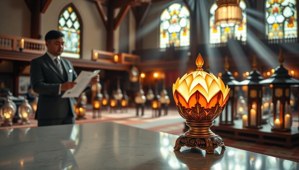 ตรวจสอบมาตรฐานคุณภาพโคมไฟวัด