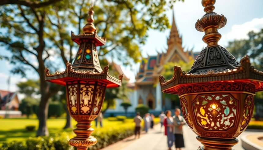รับสั่งทำโคมไฟวัด