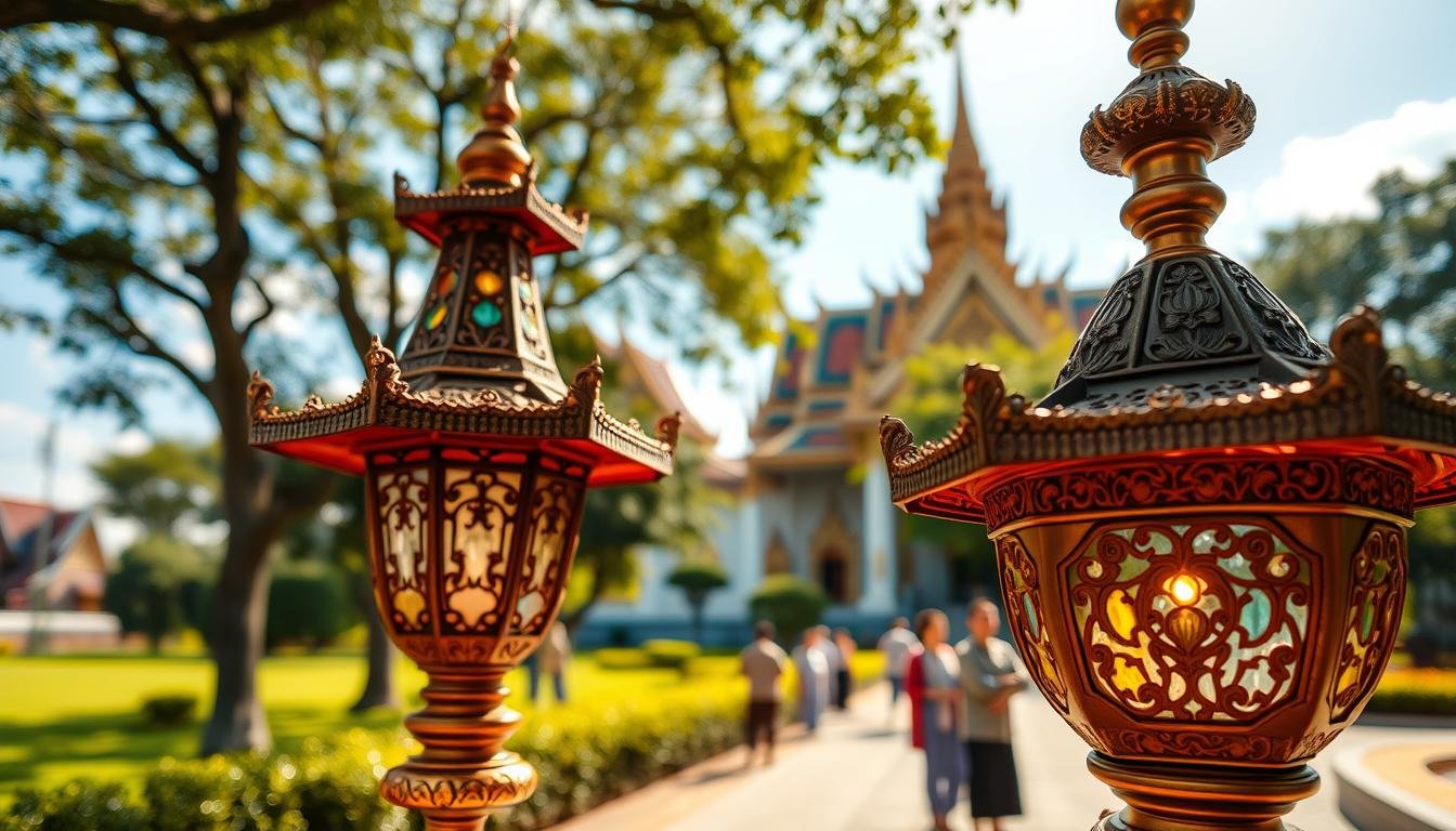 รับสั่งทำโคมไฟวัด