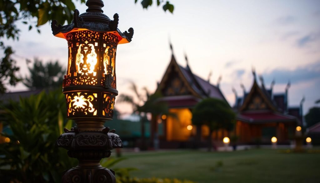 รับสั่งทำโคมไฟวัด