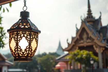 รับสั่งทำโคมไฟวัด