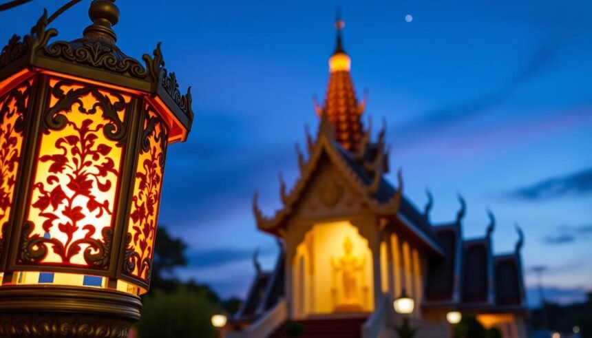 รับสั่งทำโคมไฟวัด