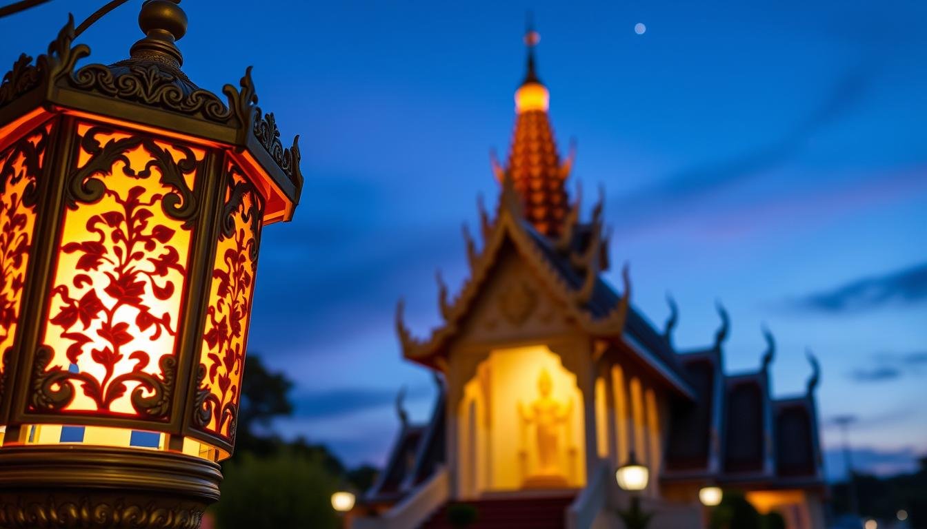 รับสั่งทำโคมไฟวัด