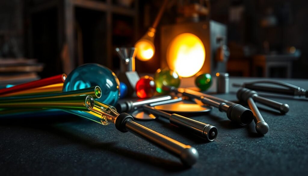 เครื่องมือเป่าแก้วและวัสดุ