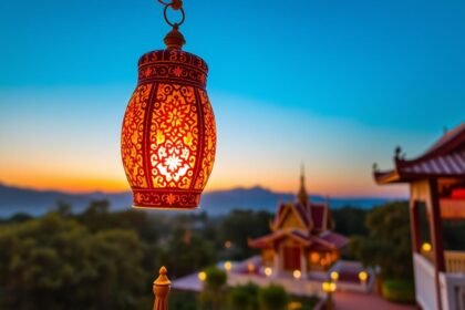 โคมไฟถวายวัด