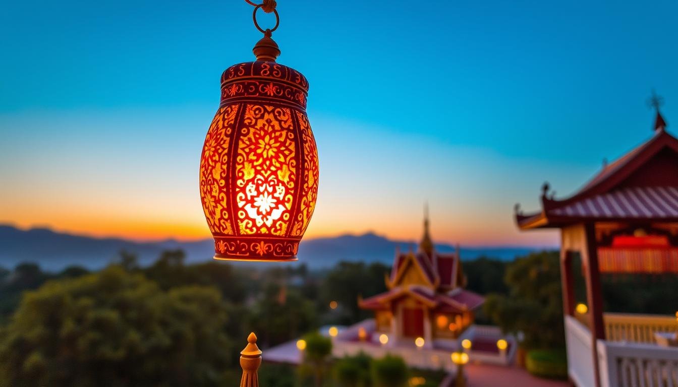 โคมไฟถวายวัด