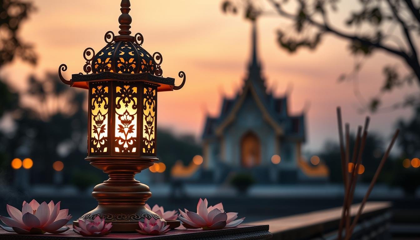 โคมไฟถวายวัด