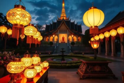 โคมไฟถวายวัด