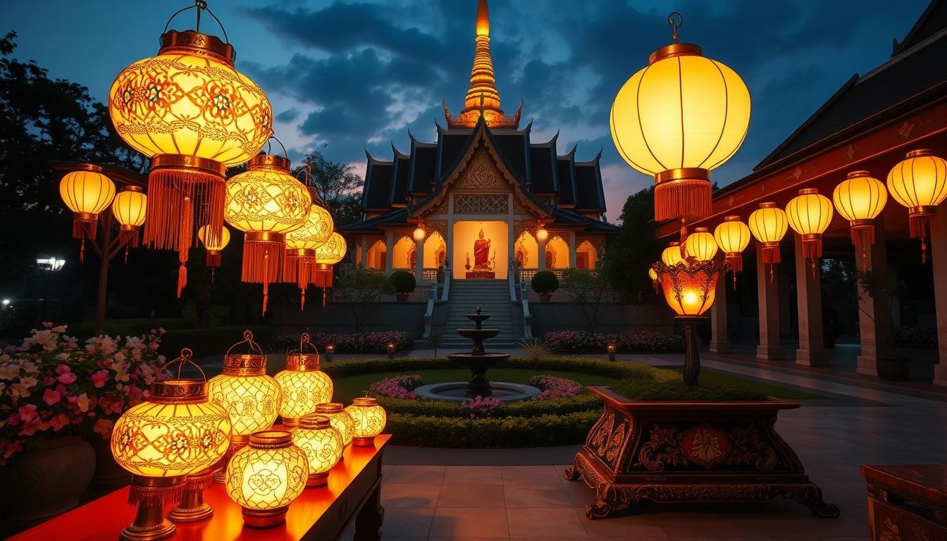 โคมไฟถวายวัด