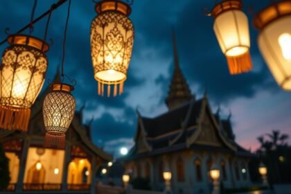 โคมไฟถวายวัด