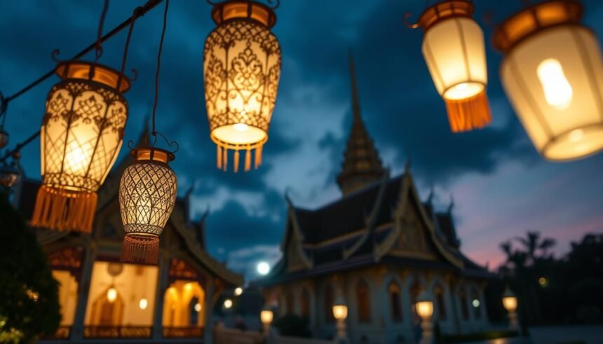 โคมไฟถวายวัด