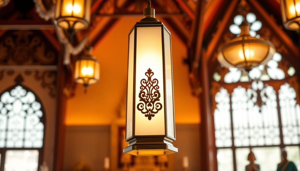 โคมไฟวัดออกแบบร่วมสมัย