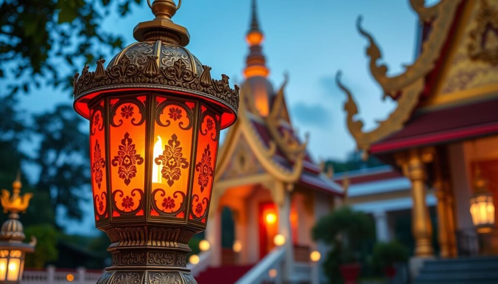 โคมไฟสวยวัด งานฝีมือประณีต